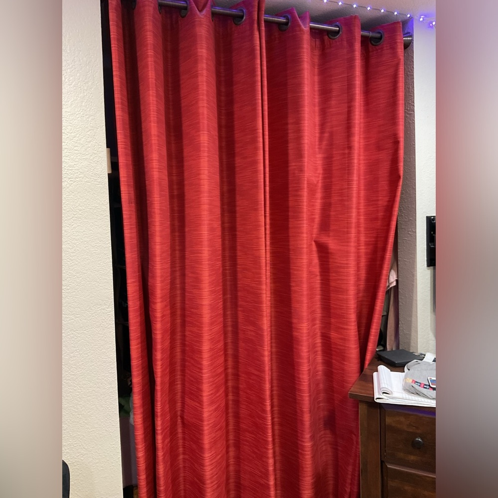 Threshold Retro Burnt Orange Grommet Drapes
